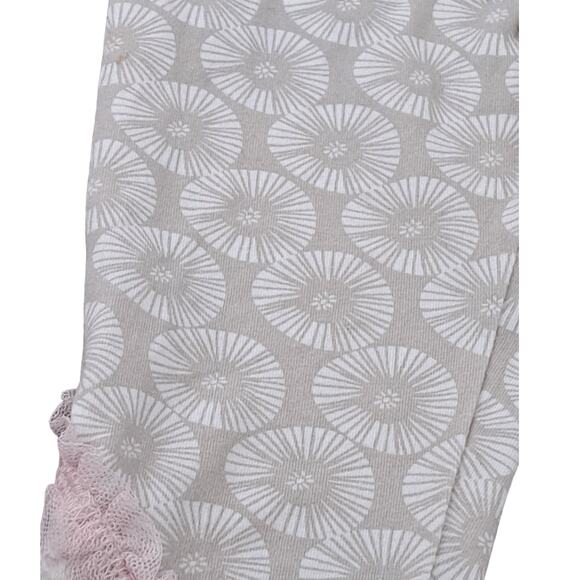 Girl's Naartjie Gray Floral With Pink Tulle Capris Size XS 3 Years - Picture 3 of 8